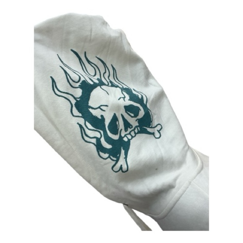 Ed Hardy White Graphic Hoodie Jacket - Picture 3 of 7
